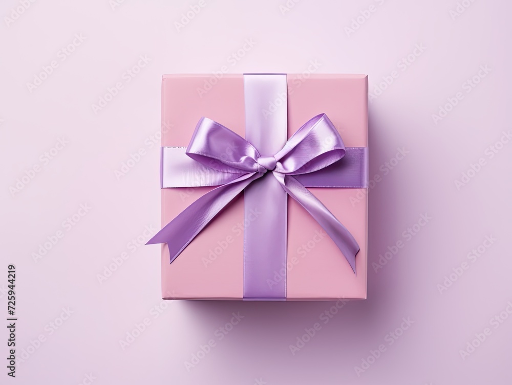 Lilac Festive Gift Package with Elegant Pink Wrapping, Ribbon, and Bow, Perfect for Birthday Celebration or Holiday Surprise, Unveiling Joy and Happiness in Special Occasions Lilac Festive Gift Package with Elegant Pink Wrapping, Ribbon, and Bow, Perfect for Birthday Celebration or Holiday Surprise, Unveiling Joy and Happiness in Special Occasions