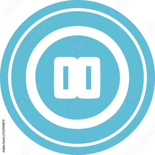 Free Download pause button circular icon - GFXLoad