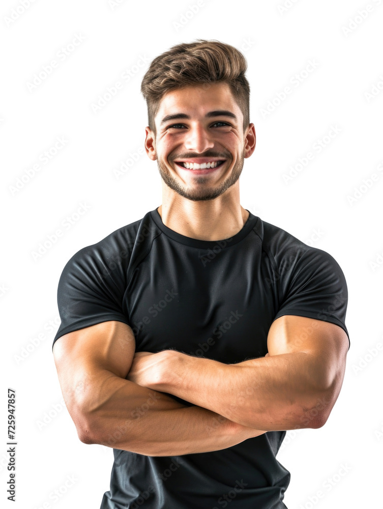 Smart attractive professional trainer isolated transparent background Smart attractive professional trainer isolated transparent background