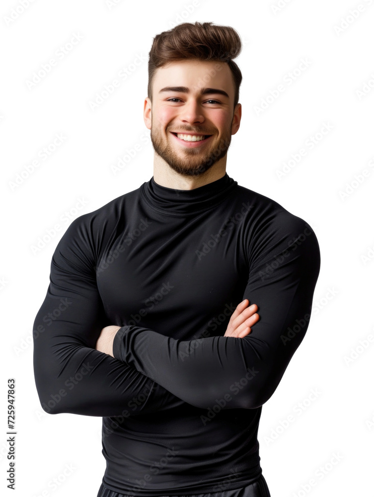 Smart attractive professional trainer isolated transparent background Smart attractive professional trainer isolated transparent background