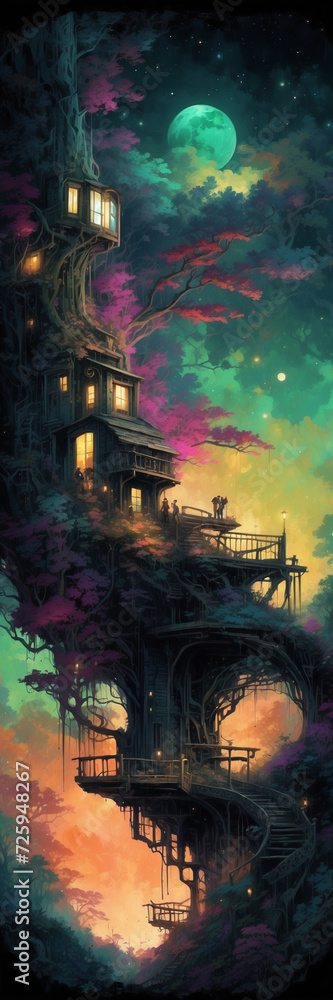 Obraz premium Magical treehouse