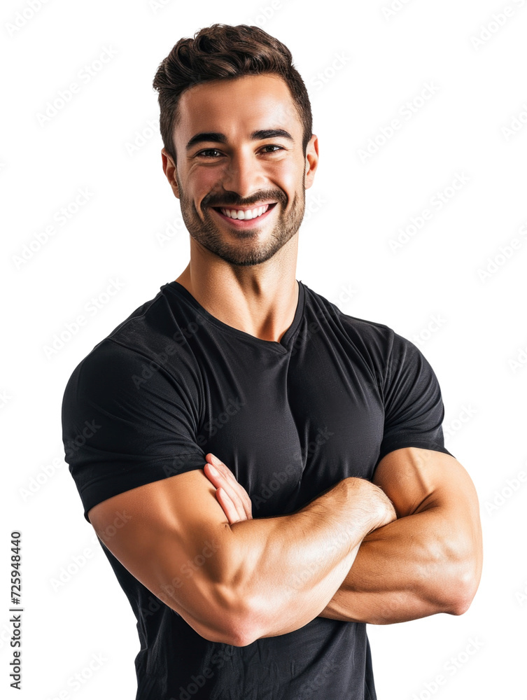 Smart attractive professional trainer isolated transparent background Smart attractive professional trainer isolated transparent background