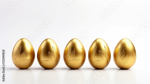 Stacked Golden Eggs: A Shiny Pile of Wealth