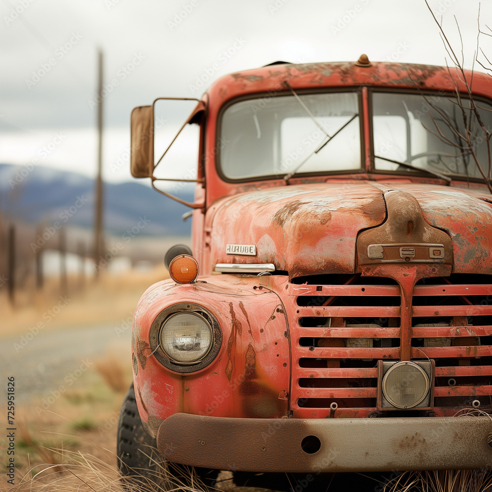 Travel Photograph Featuring a Picturesque Truck Scene