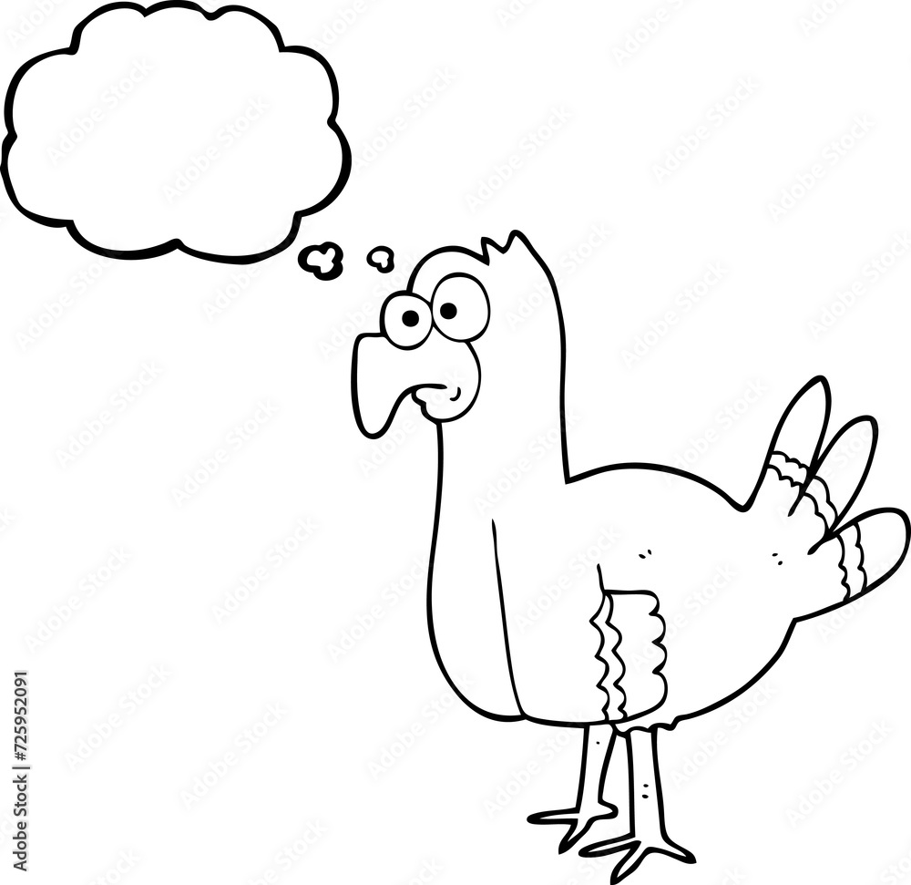 thought bubble cartoon bird thought bubble cartoon bird