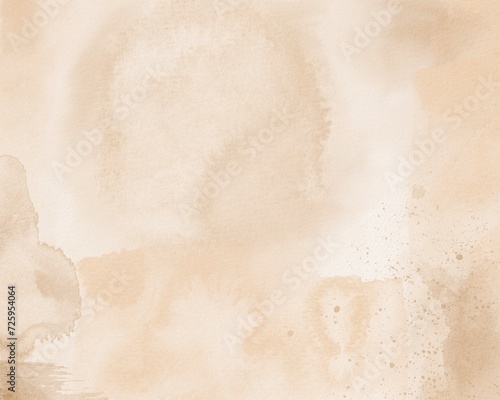Nude Watercolor Background. Futuristic Aquarelle Cover. Fluid Art Marble Liquid Surface. Textured Marbling Art. Canvas Graphic Element. Beige Gradient Panorama Dynamic Wallpaper.