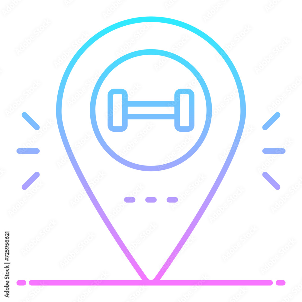 Gym Location Icon Gym Location Icon