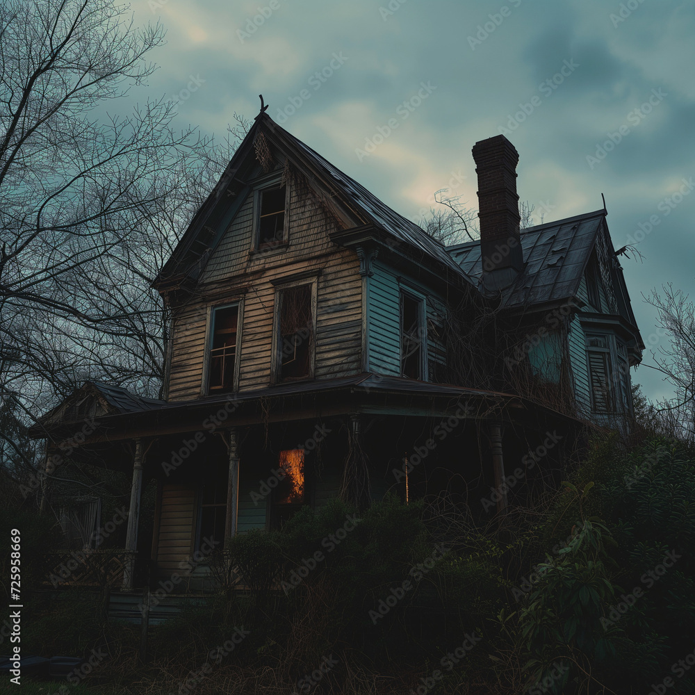 Spooky High Resolution Travel Photograph of a Haunted House Spooky High Resolution Travel Photograph of a Haunted House