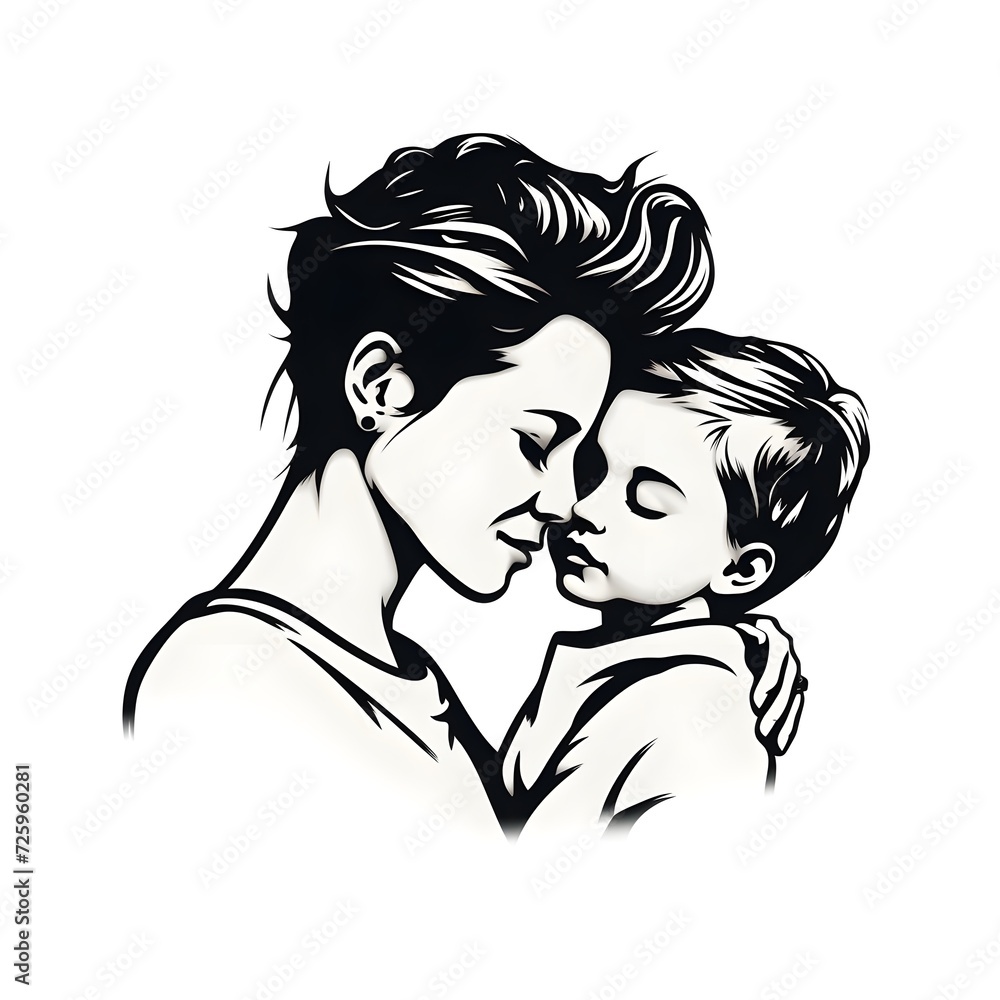 mother and child tattoo design mother and child tattoo design