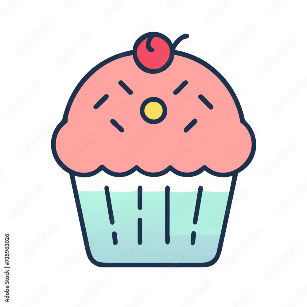 cupcake with cream cupcake with cream