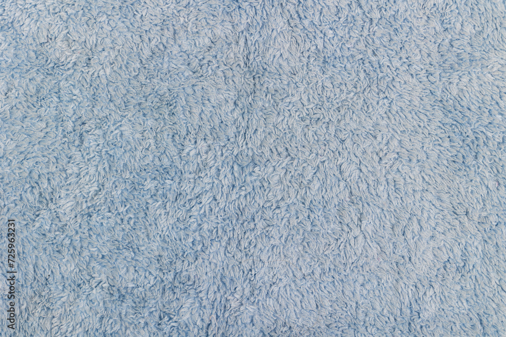 Obraz premium Terry fabric texture. Blue terry background.
