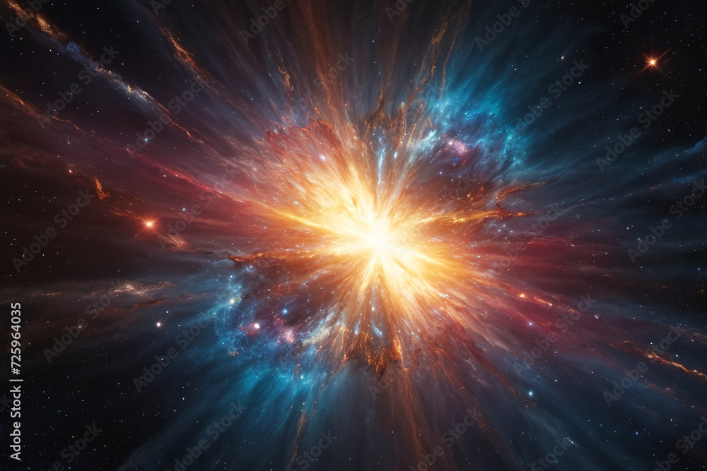 Huge supernova explosion in universe Huge supernova explosion in universe