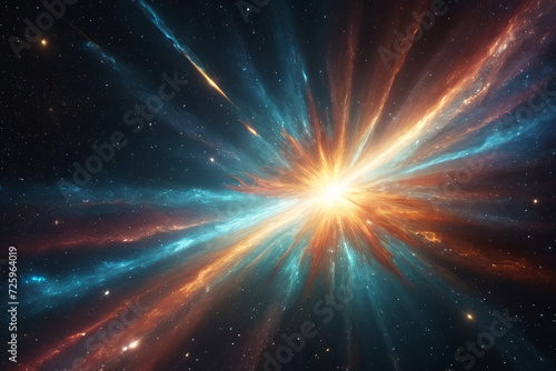 Huge supernova explosion in universe