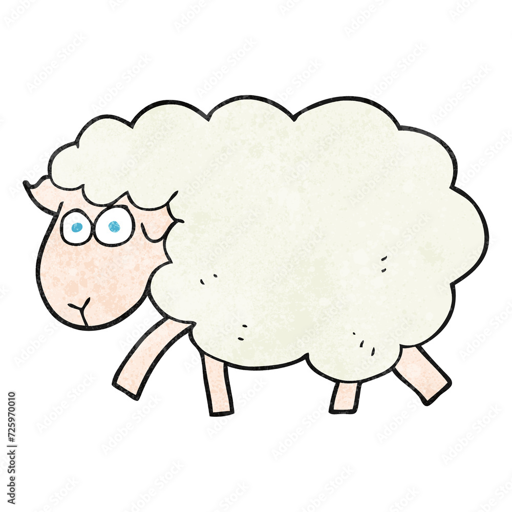 textured cartoon sheep textured cartoon sheep