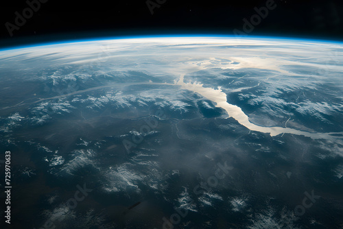 Earth Viewed From Space Shuttle