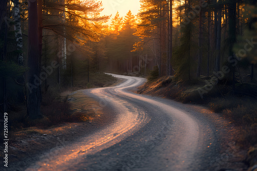 A Scenic Forest Road