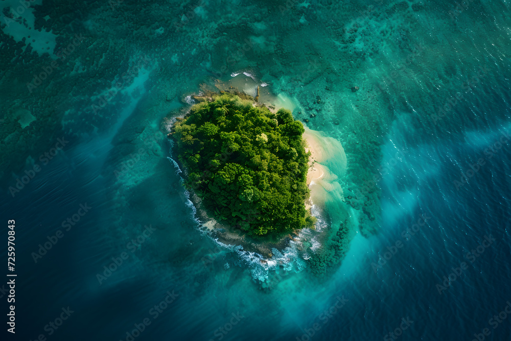 Small Island in the Middle of the Ocean