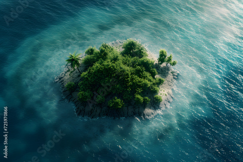 Small Island in the Middle of the Ocean © Ilugram