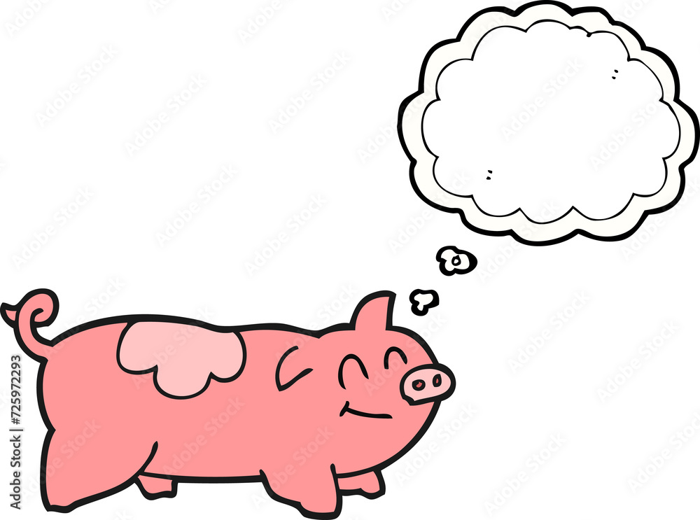 thought bubble cartoon pig thought bubble cartoon pig