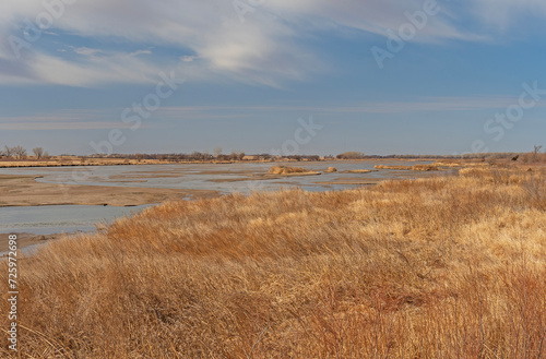 Obraz na płótnie Islands and Channels of the Platte River w salonie