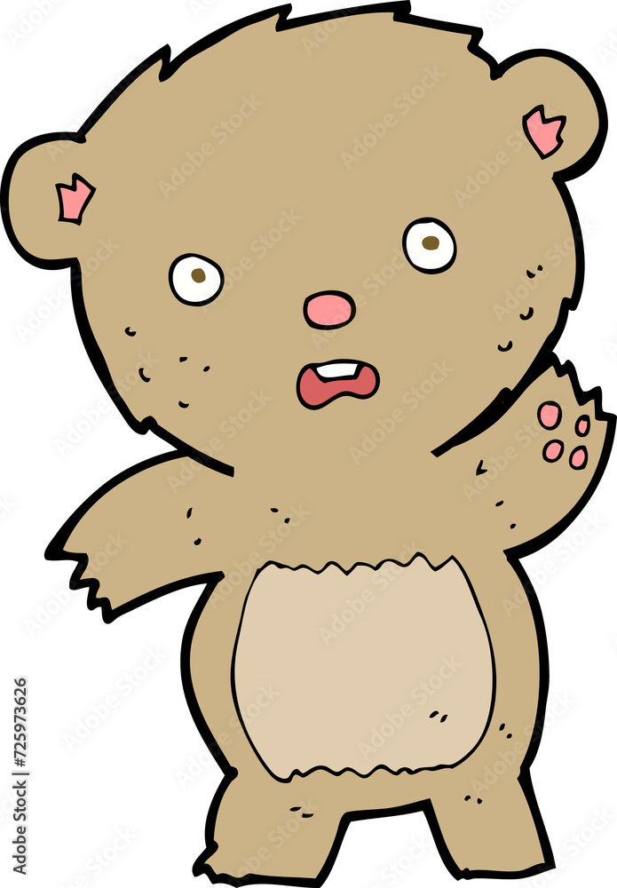 cartoon unhappy teddy bear cartoon unhappy teddy bear