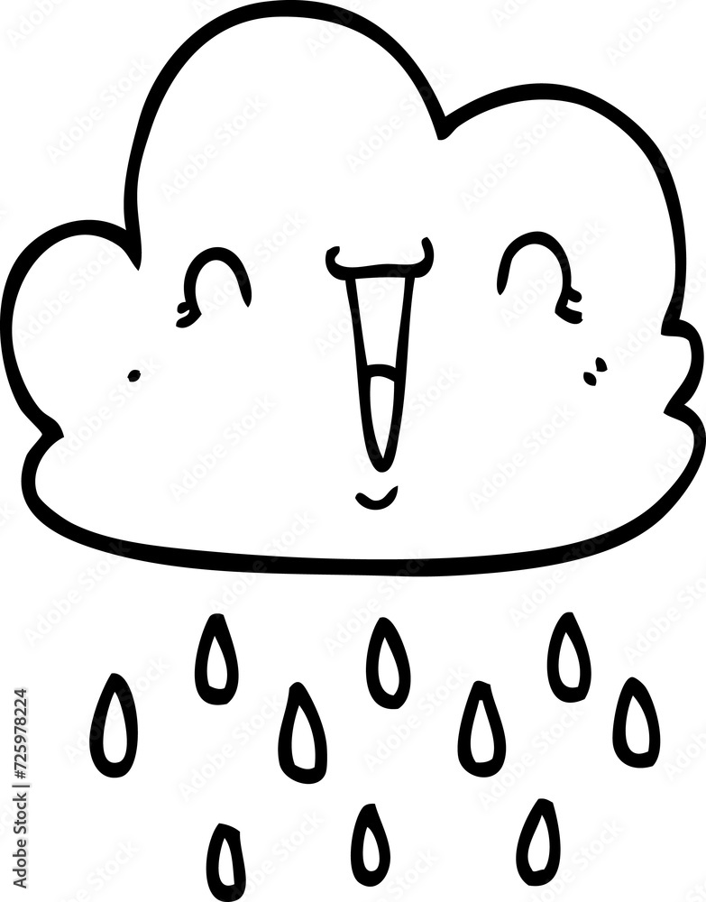 cartoon storm cloud