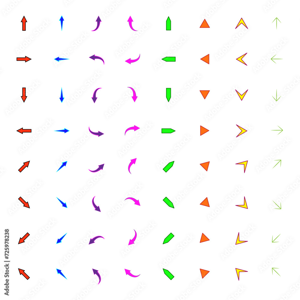 A set of arrow icons