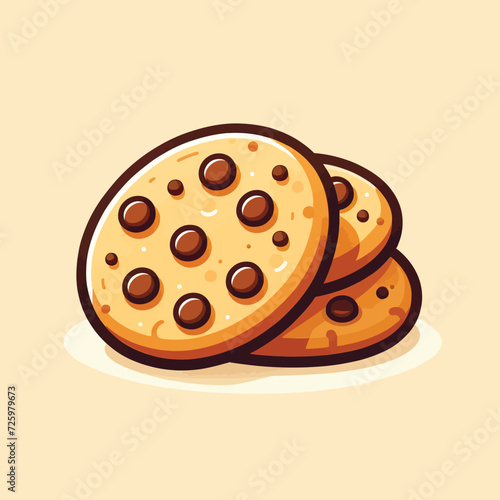 Chocolate Chip Cookies Illustration