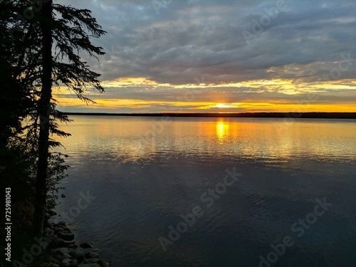 Sunset Lac Elmer photo