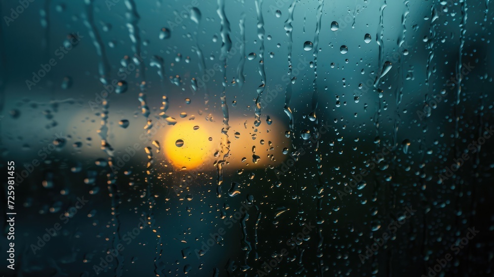 Rainy sky behind window glass. Gloomy and bad weather. Rainy sky behind window glass. Gloomy and bad weather.