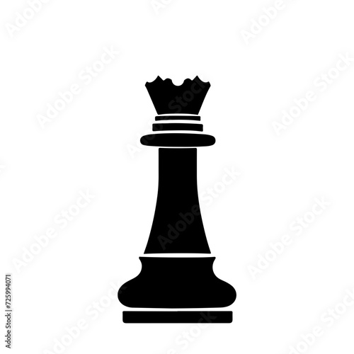 chess piece Logo Monochrome Design Style