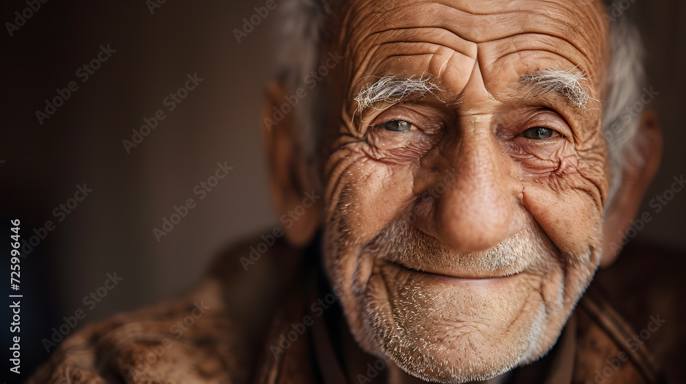 old man with deep wrinkles portrait, generative ai old man with deep wrinkles portrait, generative ai