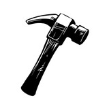 Hammer Design Logo Monochrome Design Style