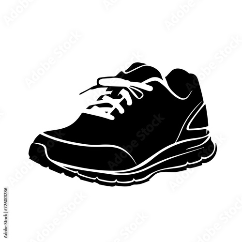 Running Shoes Logo Monochrome Design Style photo