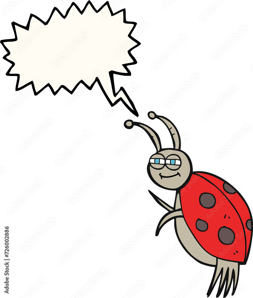 speech bubble cartoon ladybug speech bubble cartoon ladybug