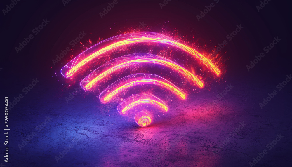 white outline logo of a mobile phone with wifi logo light lines encircling out from it t-shirt design flat vector,generative ai white outline logo of a mobile phone with wifi logo light lines encircling out from it t-shirt design flat vector,generative ai