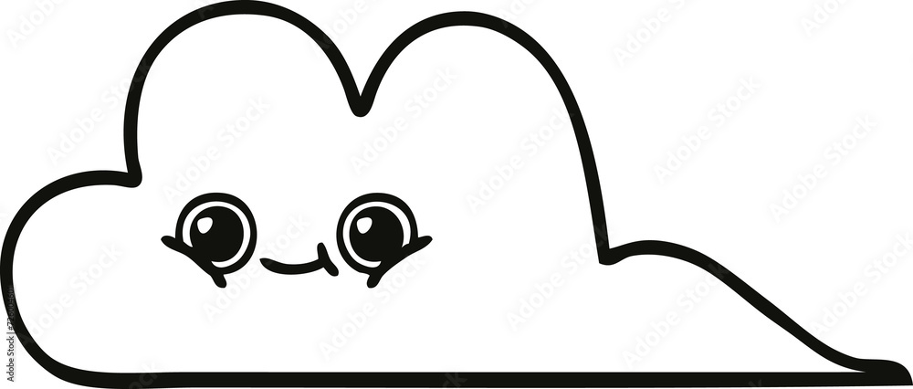 line drawing cartoon snow cloud line drawing cartoon snow cloud