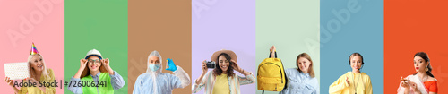 Collage of different women ...