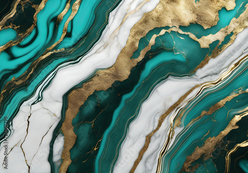 Abstract luxury marble texture on premium decorative green background