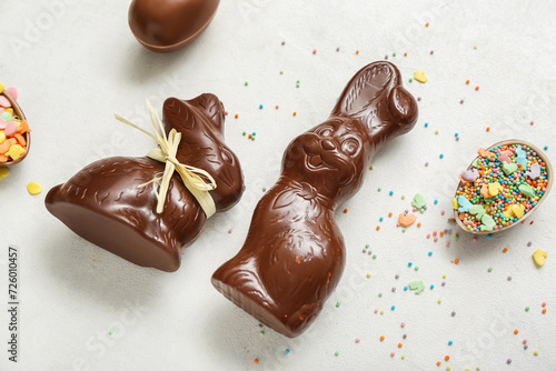 Chocolate easter bunnies an...
