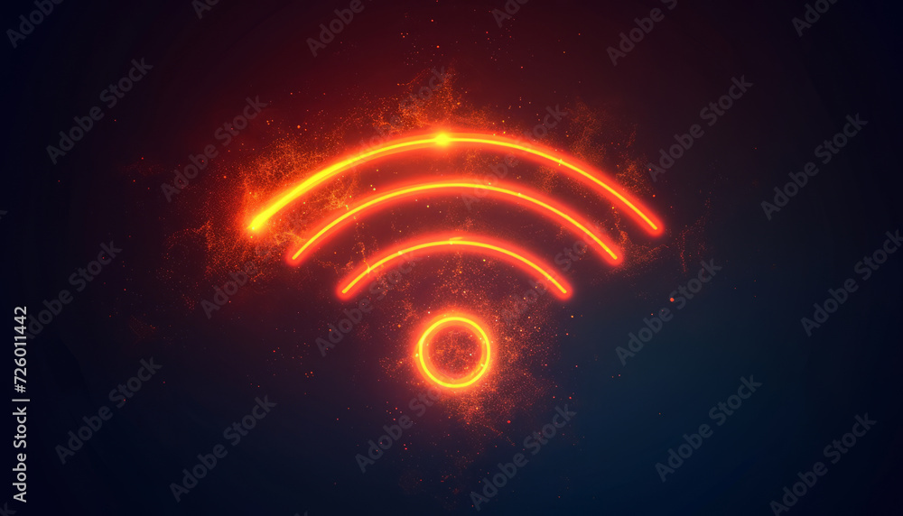 white outline logo of a mobile phone with wifi logo light lines encircling out from it t-shirt design flat vector,generative ai white outline logo of a mobile phone with wifi logo light lines encircling out from it t-shirt design flat vector,generative ai
