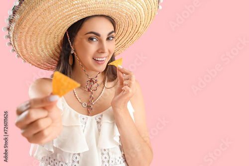 Beautiful woman in sombrero...