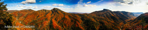 Linville Gorge in Autumn, North Carolina photo