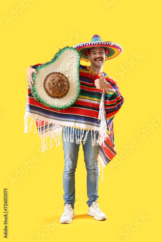 Happy young Mexican man in ...