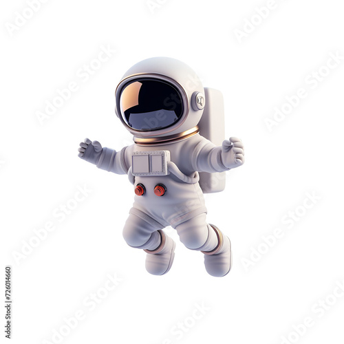 Wallpaper Mural 3D Astronaut in Space: A Simple Cartoon Illustration for the Young Ones, Isolated on Transparent Background, PNG Torontodigital.ca