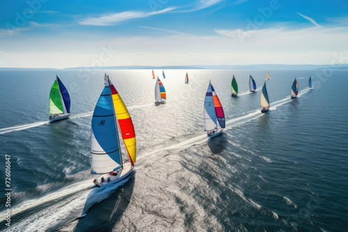 Sport sailing water boating wind regatta sailboat yacht blue sea ocean