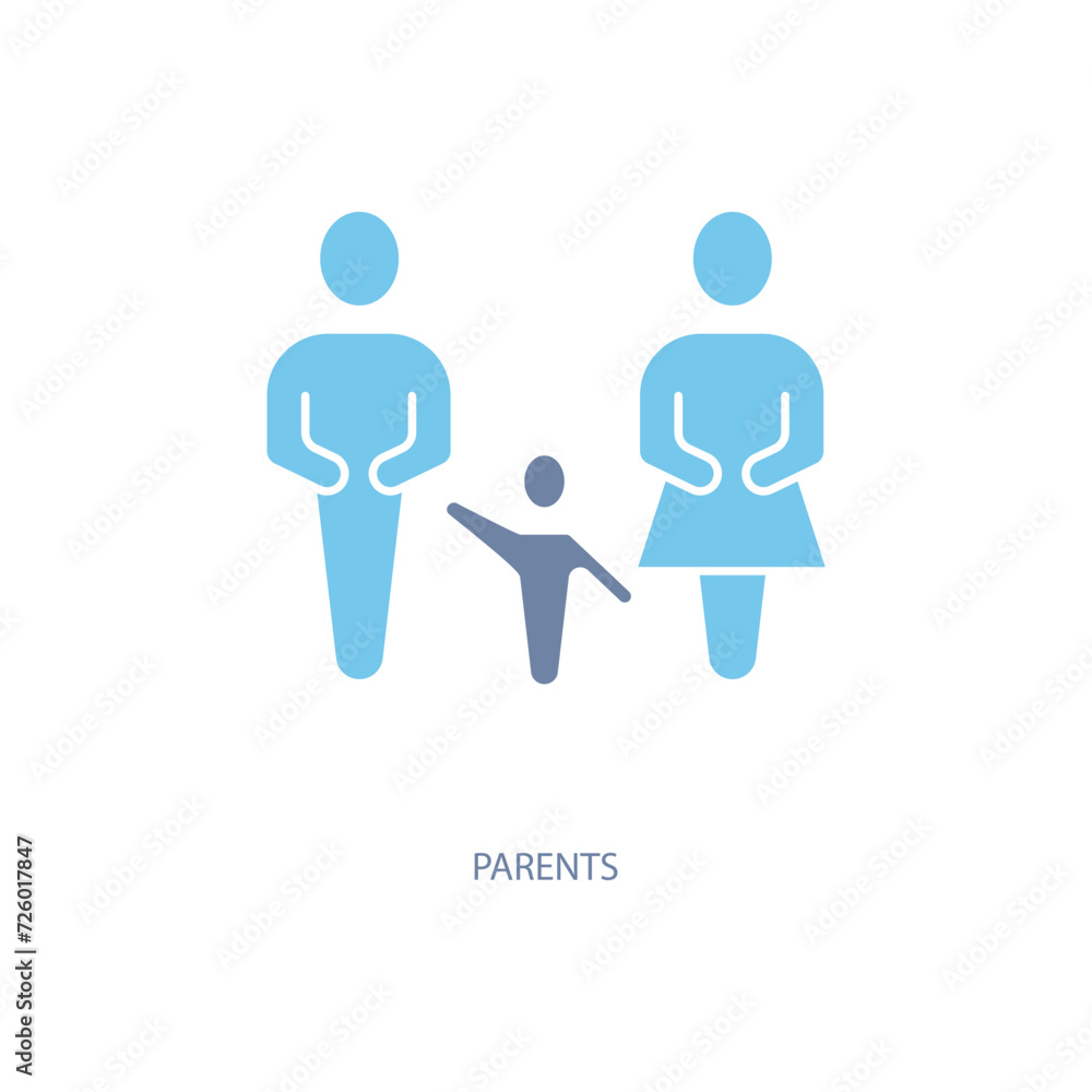 parents concept line icon. Simple element illustration. parents concept outline symbol design. parents concept line icon. Simple element illustration. parents concept outline symbol design.