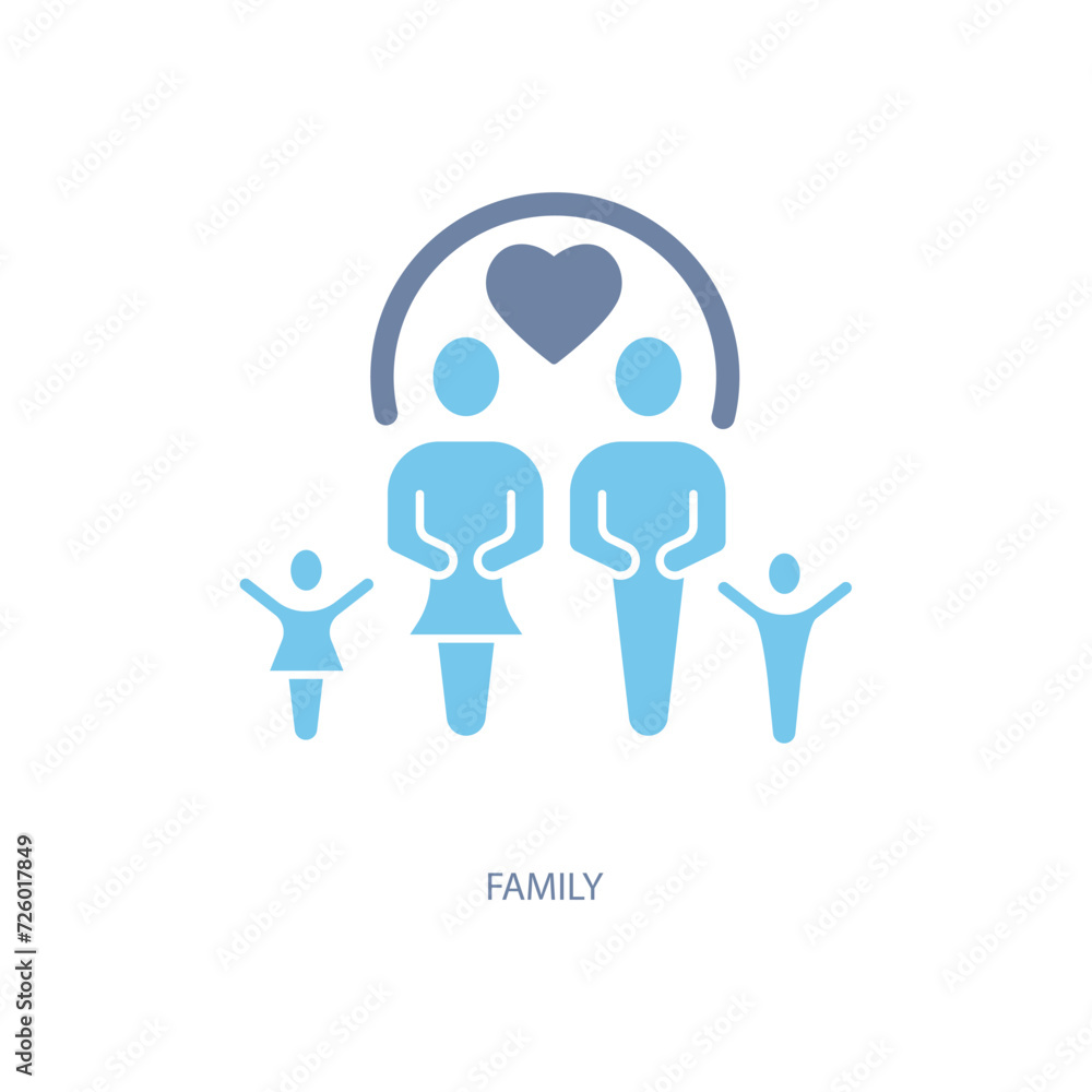 family concept line icon. Simple element illustration. family concept outline symbol design. family concept line icon. Simple element illustration. family concept outline symbol design.