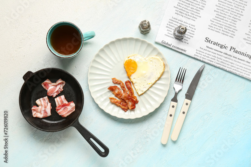Composition with tasty baco...