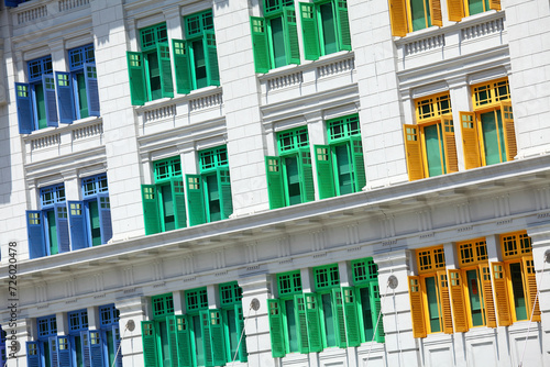 Building with colorful window